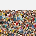 Large group of business people background. Business people, teamwork concept. Working people. Royalty Free Stock Photo