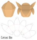 Box packaging die cut template design. 3d mock-up Royalty Free Stock Photo