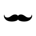 Vector mustache icon background. Masculine, male, father fashion element on white. - Vector