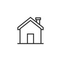 Home Oultine Vector Icon, Symbol or Logo.