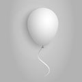 White baloon on a white background.