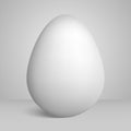 Realistic egg with a shadow.