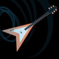 Rock music guitar. Royalty Free Stock Photo