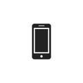 Mobile Phone Glyph Vector Icon, Symbol or Logo. Royalty Free Stock Photo