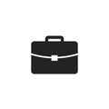 Briefcase Glyph Vector Icon, Symbol or Logo. Royalty Free Stock Photo