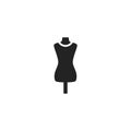 Mannequin Glyph Vector Icon, Symbol or Logo.