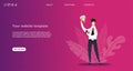 Business landing page template.