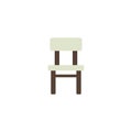 Chair Flat Icon Vector, Symbol or Logo. Royalty Free Stock Photo