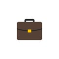 Briefcase Flat Icon Vector, Symbol or Logo. Royalty Free Stock Photo