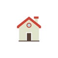 Home Flat Icon Vector, Symbol or Logo. Royalty Free Stock Photo