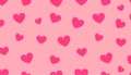 Pink heart vector background