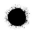 Abstract splatter black color background.