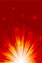 Abstract background of orange and red star burst rays Royalty Free Stock Photo