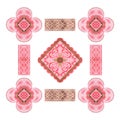 Decorative elegant folk design, suitable for greeting cards, invitations, fabrics, etc...