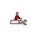 Massage Flat Icon Vector, Symbol or Logo.