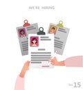 Online recruitment and Job hiring concept