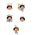 Indian Boy Character emoticon