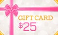 Gift Card, gift voucher - 25 dollars