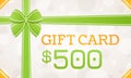 Gift Card, gift voucher - 500 dollars