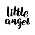 lettering little angel Royalty Free Stock Photo