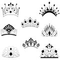 Web. CROWNS Antique and decorative Royalty Free Stock Photo
