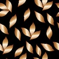  golden petal seamless repeat pattern