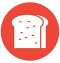 Bread Isolated Vector icon which can easily modify or edit Royalty Free Stock Photo