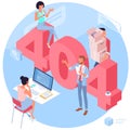 404 error page vector template.