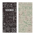 I love science. Vintage scientific equipment, formulas and elements. Design template for card, print, poster, wallpaper.