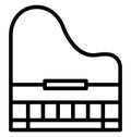 Clavichord Isolated Vector Icon which can easily modify or edit