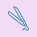 Hair straightener isolated icon.beauty icons