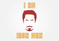 I am Iron Man Royalty Free Stock Photo