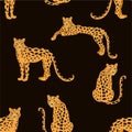 Trendy leopard pattern. Vector seamless texture. Royalty Free Stock Photo