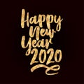 WebHappy New Year 2020 - calligraphy phrase for Holidays.