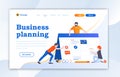 Web Design Landing page website template designs. Modern flat design vector illustration concepts of web page design for website