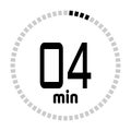 The minutes countdown timer