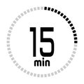 The minutes countdown timer