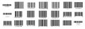 Business barcodes vector set.