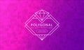 Abstract polygonal purple pink background texture, purple pink textured, banner polygon backgrounds, vector illustration