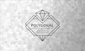 Abstract polygonal gray white background texture, gray white textured, banner polygon backgrounds, vector illustration