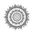 Mandalas for coloring book. Decorative round ornaments. Unusual flower shape Royalty Free Stock Photo