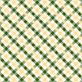 Oliven Green Gingham pattern. Royalty Free Stock Photo