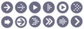 Arrow icon set Royalty Free Stock Photo