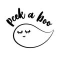Peek a Boo. - Hand drawn vector illustration.