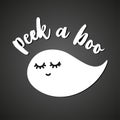 Peek a Boo. - Hand drawn vector illustration.
