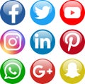 Social media icons Royalty Free Stock Photo