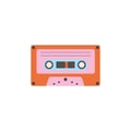 Retro cassette tape. Vector illustration