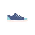 WebBlue Sneakers in flat style.Fashion sneakers