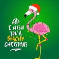 I wish you a beachy Christmas Royalty Free Stock Photo