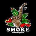 Cigar vector design, clothing design, tshirt,vector designector eps 10.